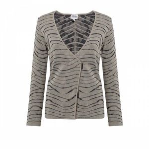 Armani Collezioni Women’s Asymmetrical Zip Sweater